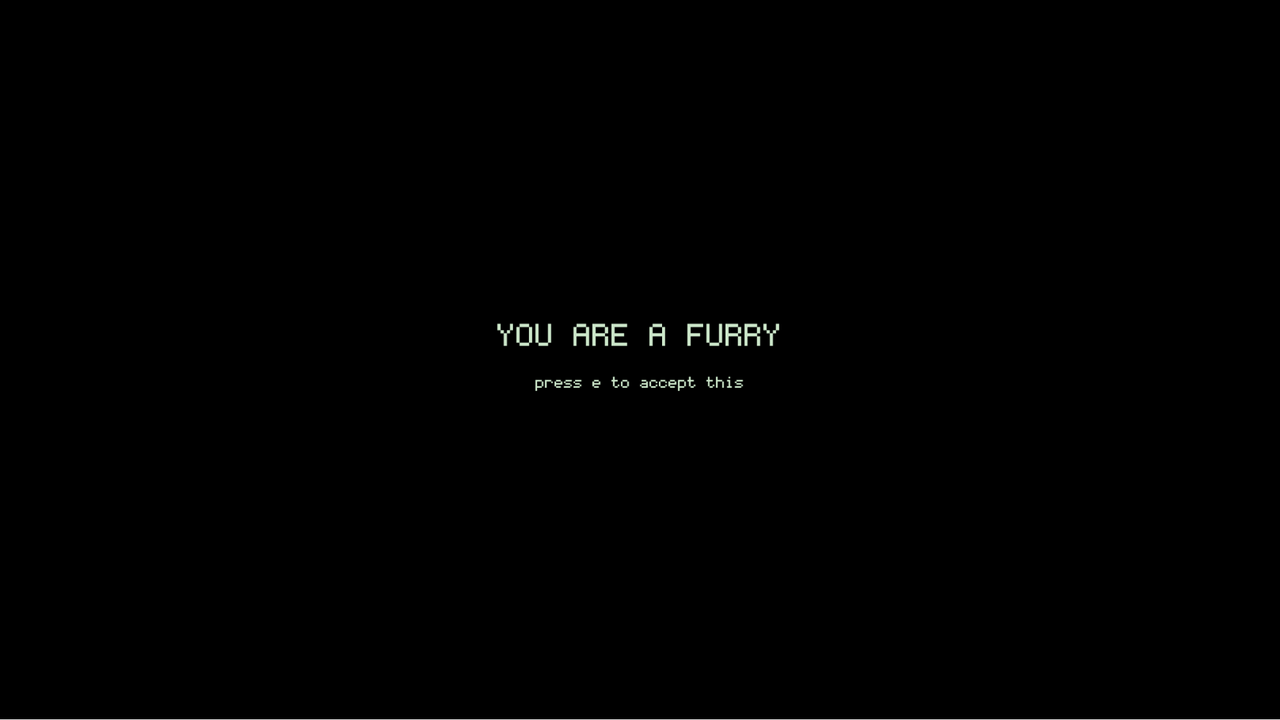 You're a Furry